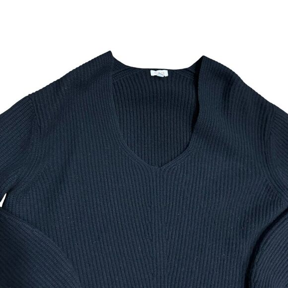 Revolve Cuyana Wool Cashmere Ribbed Balloon Sleeve Sweater - Picture 4 of 12